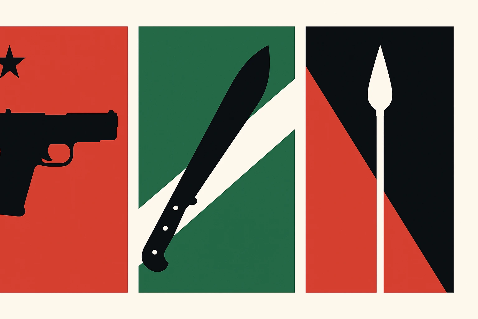 Guns, Machetes, and Spears: The Flags That Refused to Hide Their Violent Origins