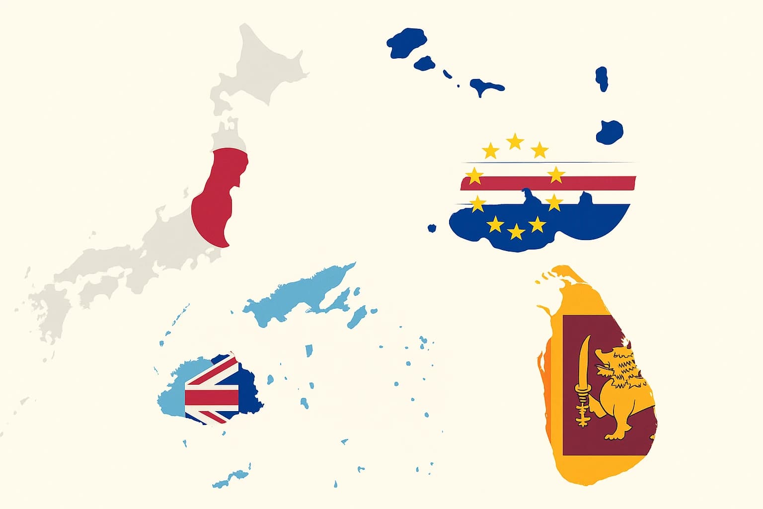 Counted, Not Forgotten: How Four Island Nations Turned Their Flags Into Maps