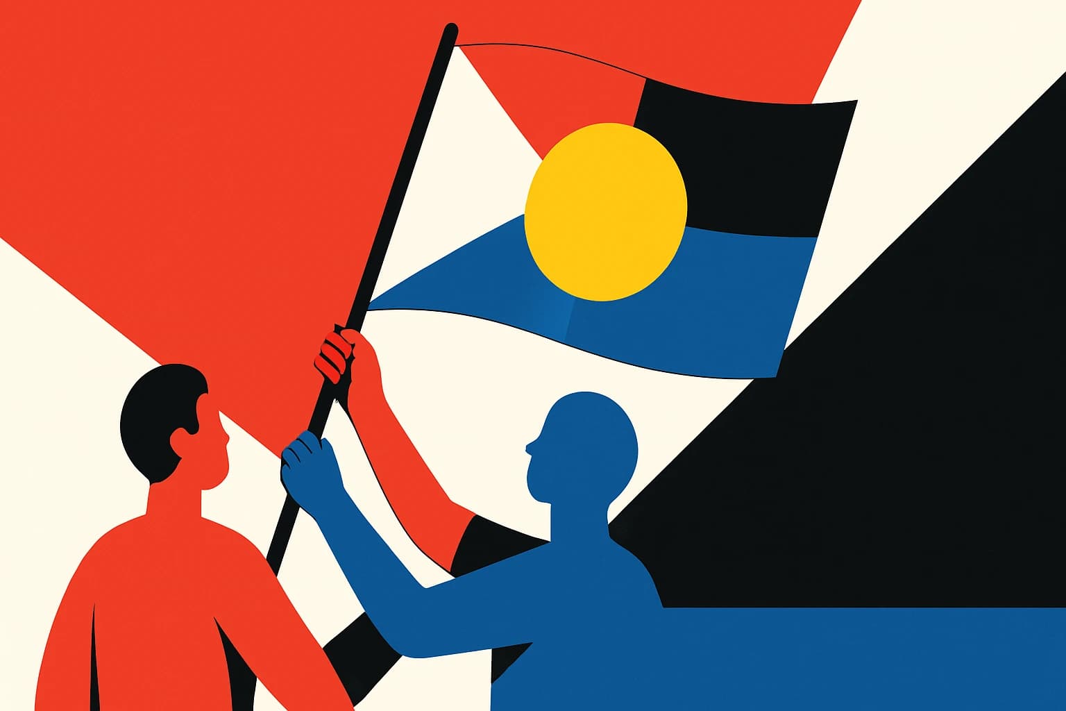 The Flags of Resilience: How Symbols Unite Communities in Conflict