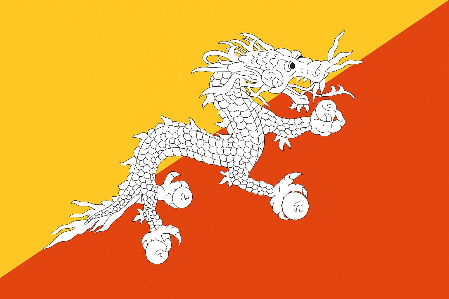 The Dragon That Had to Be Tamed: Why Bhutan's Druk Is the Most Precisely Controlled Symbol in Flag History