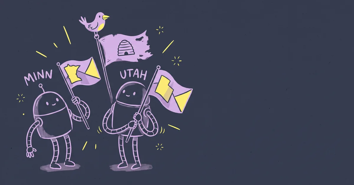 Minnesota and Utah Both Replaced Their Flags in 2024. Only Utah Kept the Old One Flying.