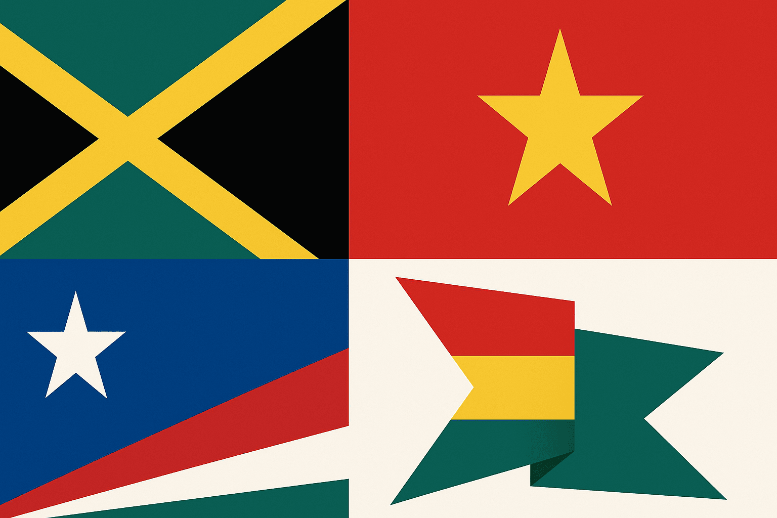 Exploring the Flags of Post-Colonial Nations: Identity and Resilience