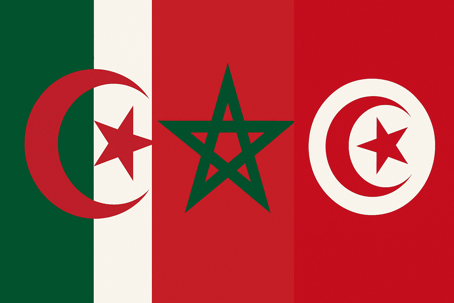 The Symbolism Behind the Flags of Northern Africa: A Closer Look at Algeria, Morocco, and Tunisia