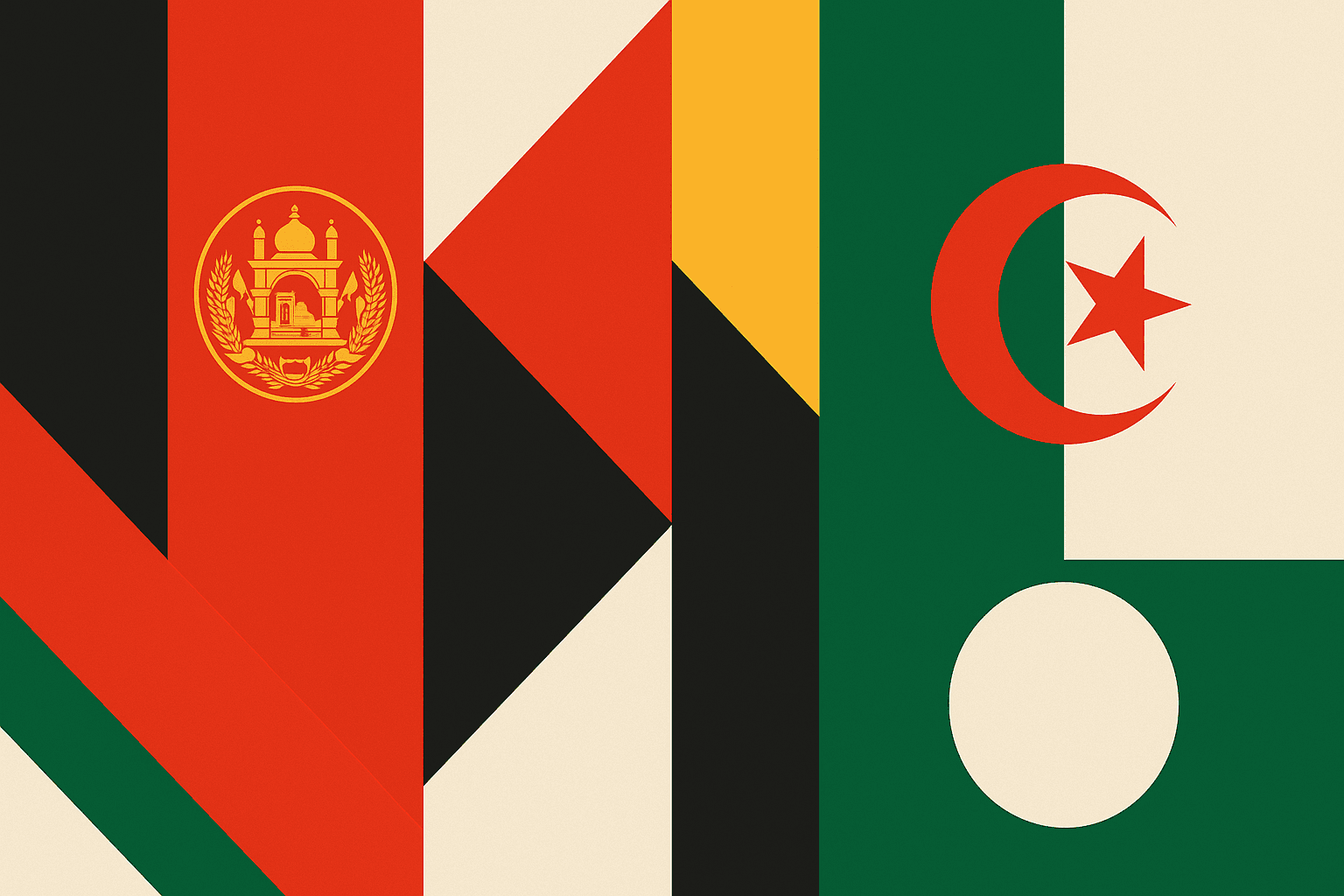 The Flags of the Ancients: Tracing Historical Symbolism from Afghanistan to Algeria