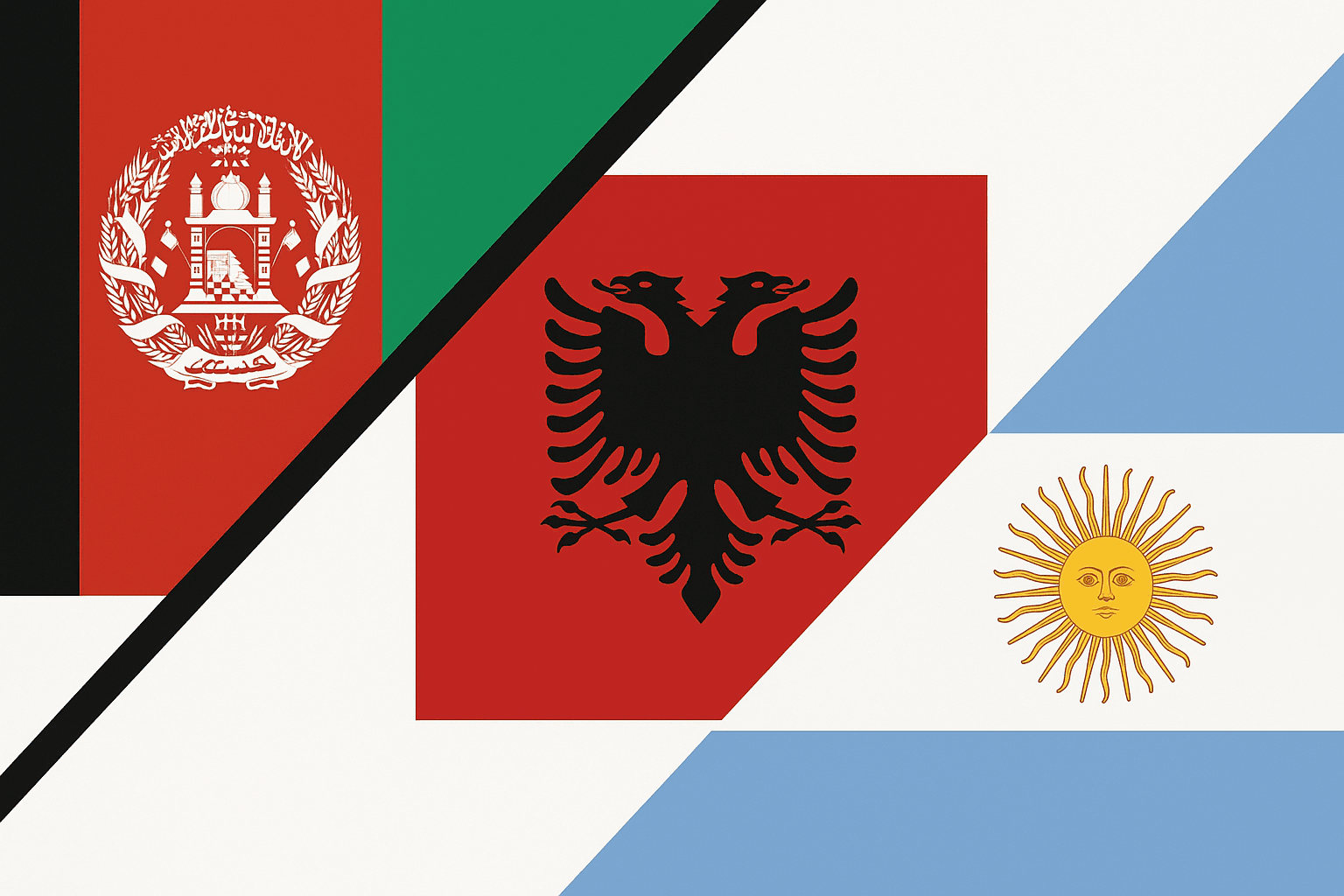 Flags and Their Evolution: A Closer Look at Afghanistan, Albania, and Argentina