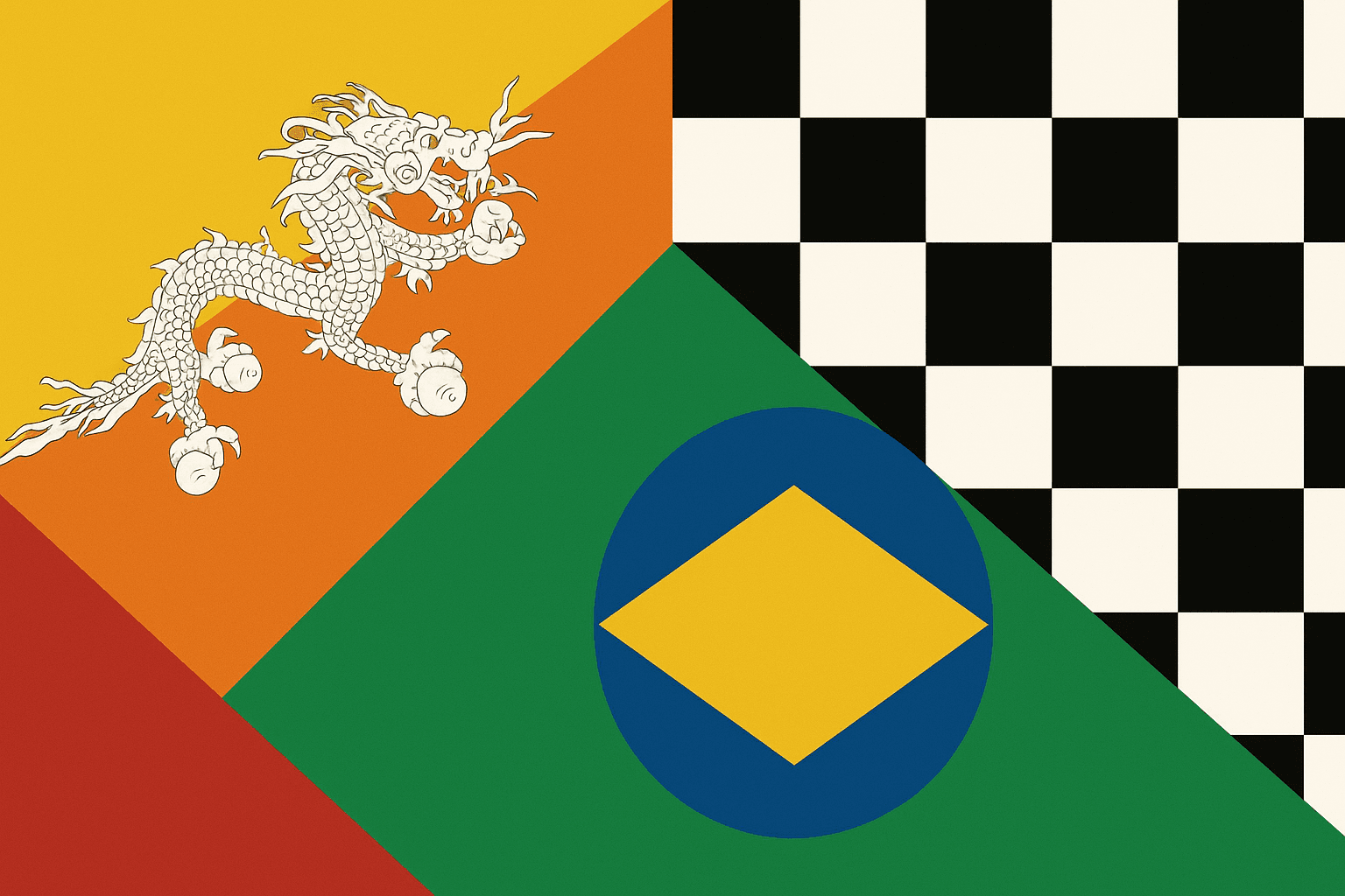 Decoding the Patterns: The Geometry of Flags from Bhutan to Brazil