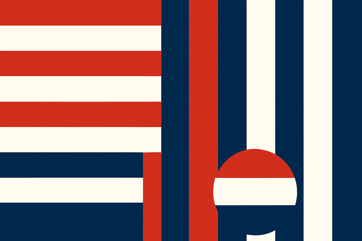 Symbolism in Stripes: Decoding Horizontal and Vertical Dynamics in Flags