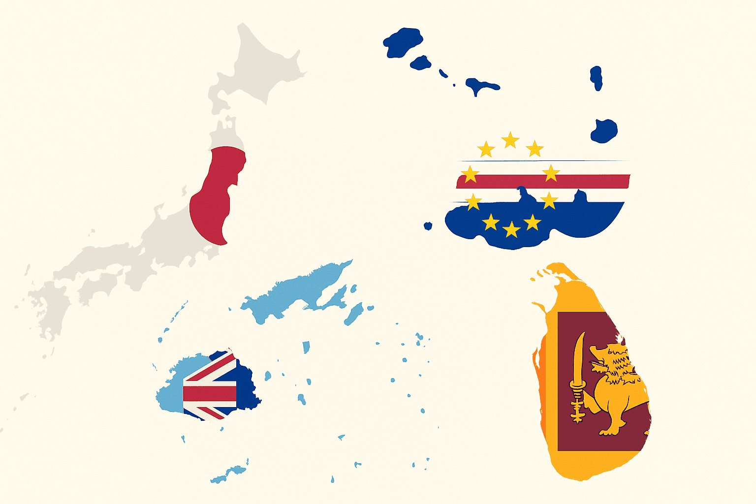 Counted, Not Forgotten: How Four Island Nations Turned Their Flags Into Maps