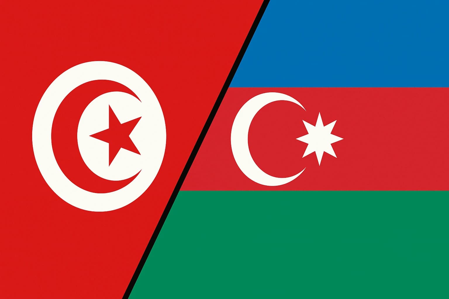 The Crescent Twins: How Tunisia and Azerbaijan Inherited the Same Ottoman Symbol but Made It Mean Completely Different Things