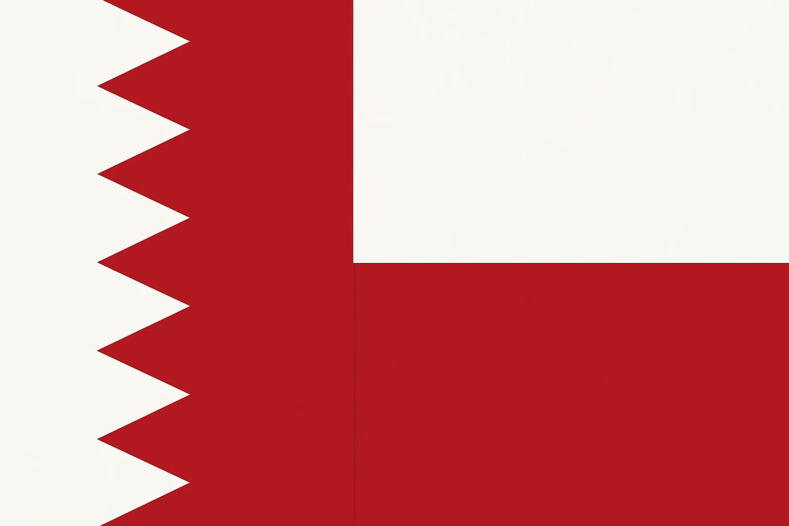The Serrated Edge: Why Bahrain and Qatar Chose Zigzag Lines While Every Other Nation Drew Straight Ones