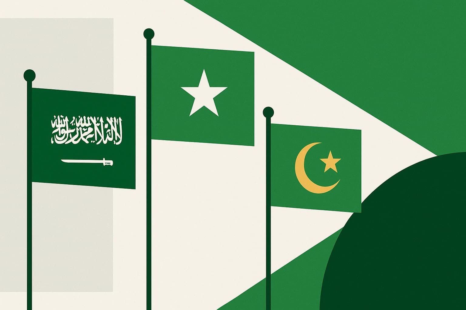 Green Flags and the Prophet's Color: How Islam Shaped the Palettes of Saudi Arabia, Mauritania, and Beyond