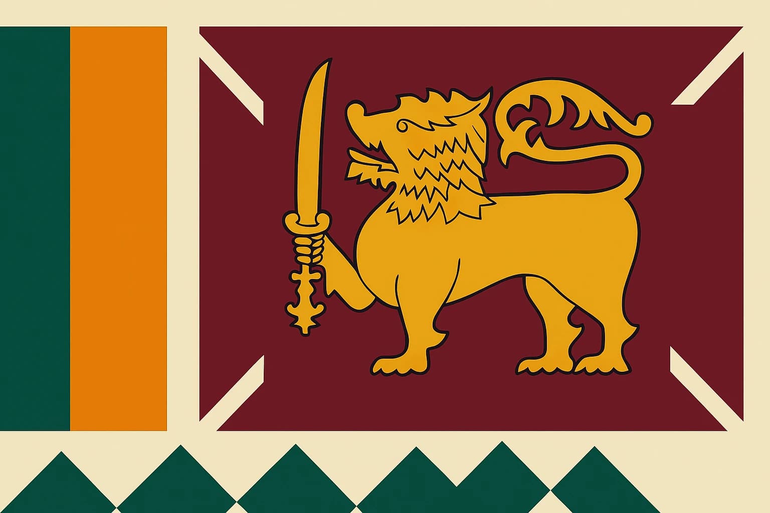 The Lion Who Survived Everything: How Sri Lanka's Flag Kept a 2,500-Year-Old Symbol Alive Through Empire, Protest, and Independence