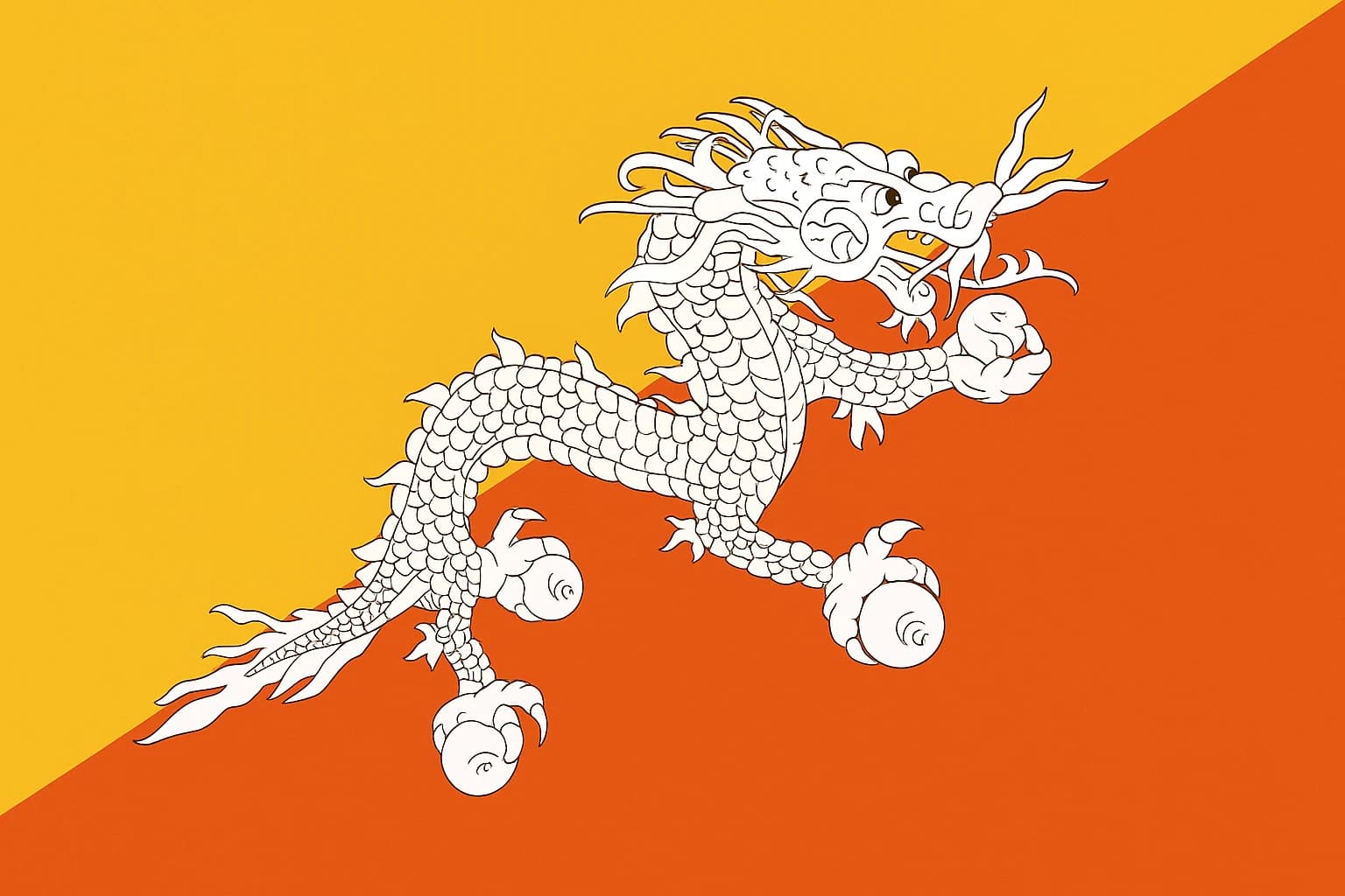 The Dragon That Refused to Die: Bhutan's Living Mythology and the Flag It Never Modernized