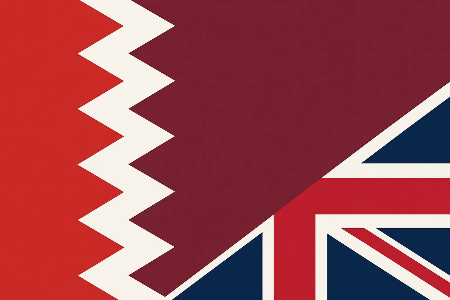 The Serrated Secret: Why Bahrain and Qatar Share the Same Zigzag, and What Britain Had to Do With It