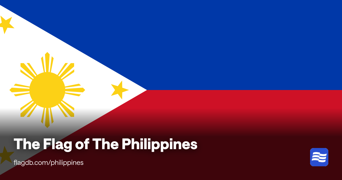 The Flag of The Philippines - FlagDB - The Flag Database