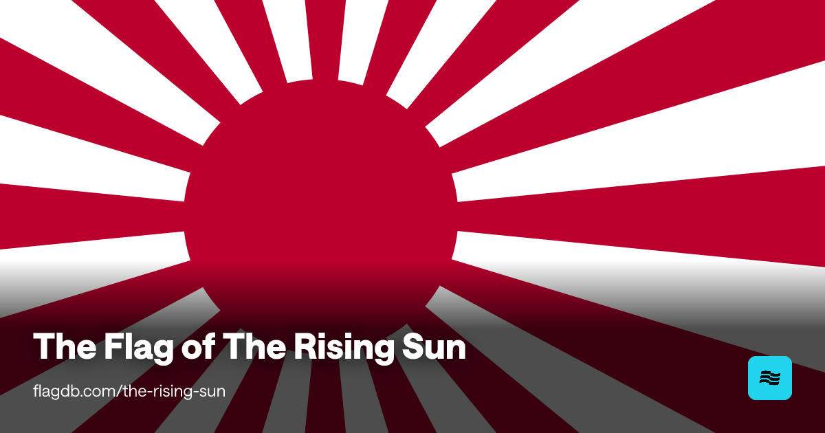 The Flag of The Rising Sun - FlagDB - The Flag Database